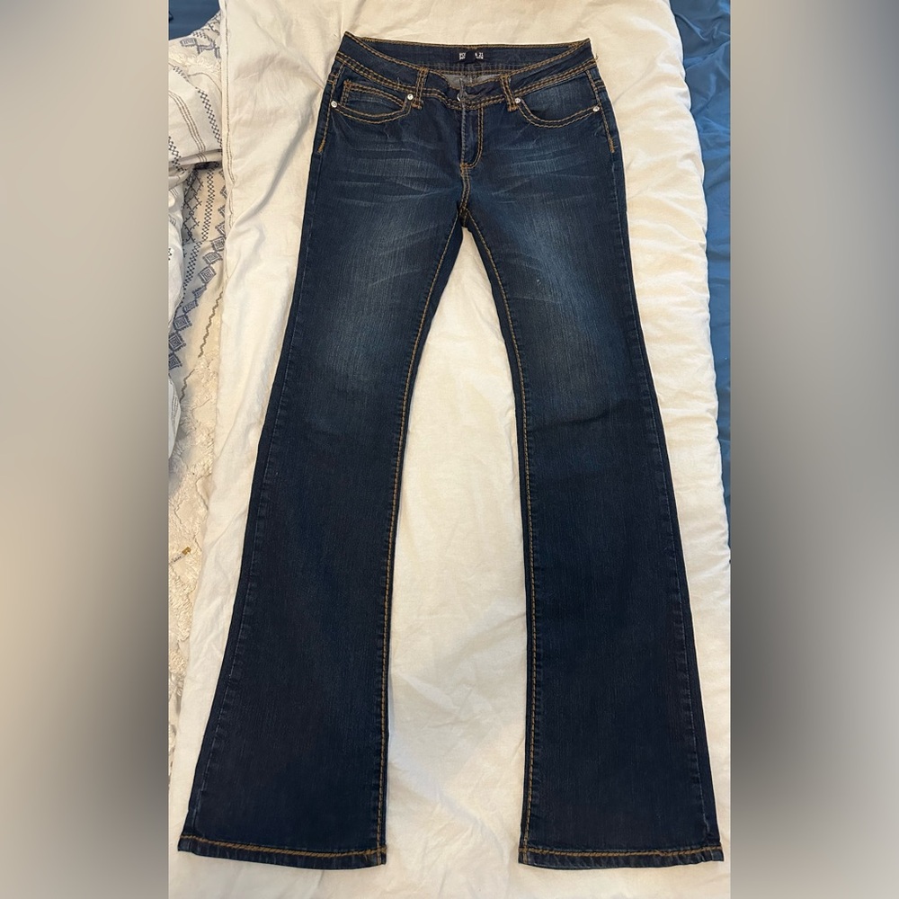 Forever 21 Women’s Premium Blue Jeans Classic Dark Wash size 29 Long - Picture 4 of 6